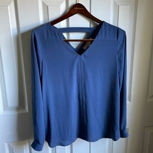 LOFT blue blouse